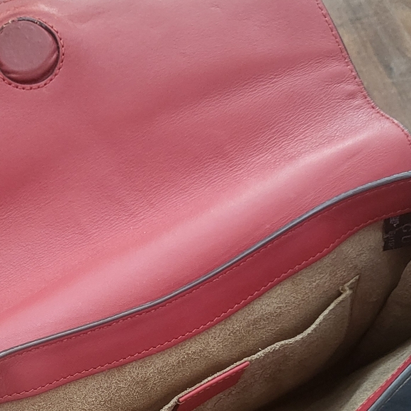 Gucci Red and Brown Women's Clutch Bag - Picture 8 of 11